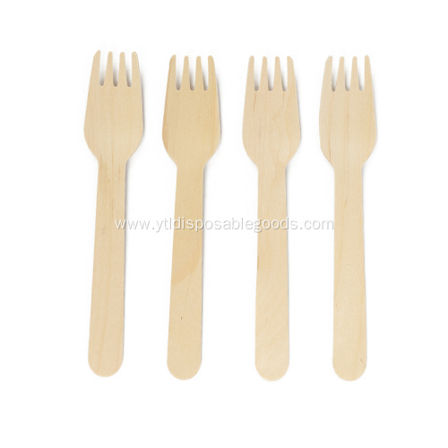 140mm disposable wooden fork